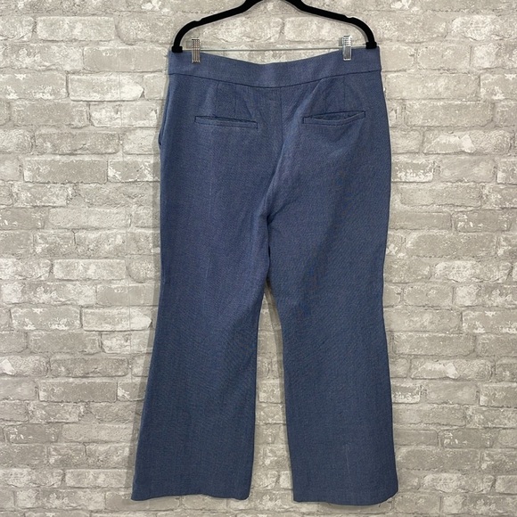 Loft Checked Blue Pants - Picture 3 of 5